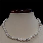 Collier boule Howlite GM