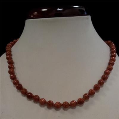 Collier boule Pierre du Soleil Teintée GM