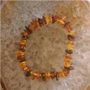 Bracelet ambre baroque multicolore large