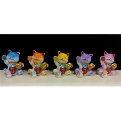 Lot de 5 chat de la Fortune