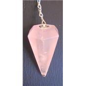 Facetté quartz rose