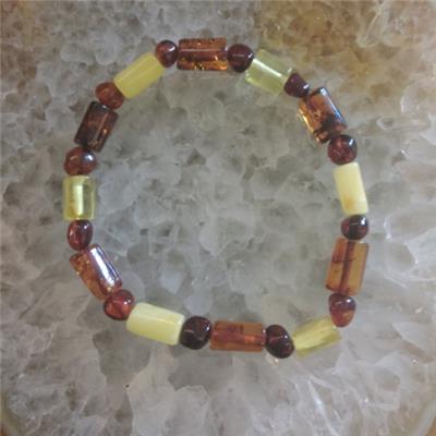 Bracelet ambre multicolore