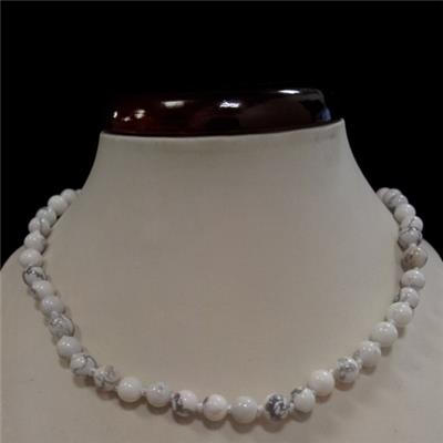 Collier boule Howlite GM